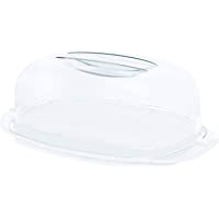 Rotho Fresh- Cubierta de queso- Plástico PP sin BPA- blanco- transparente- 29.0 x 17.0 x 10.5 cm